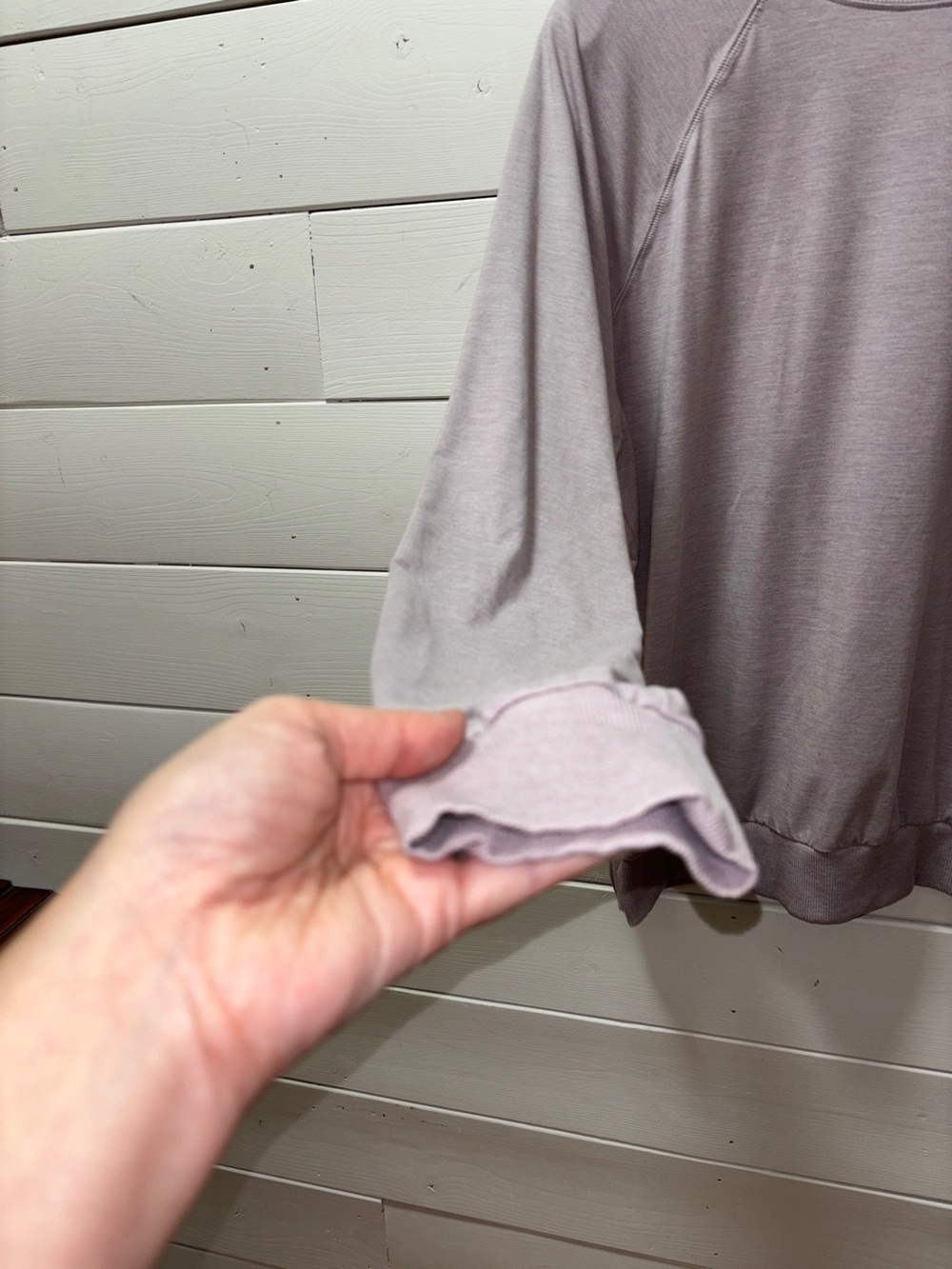 HYBA Essentials Light Mauve Long Sleeve Top XL - Picture 4 of 7